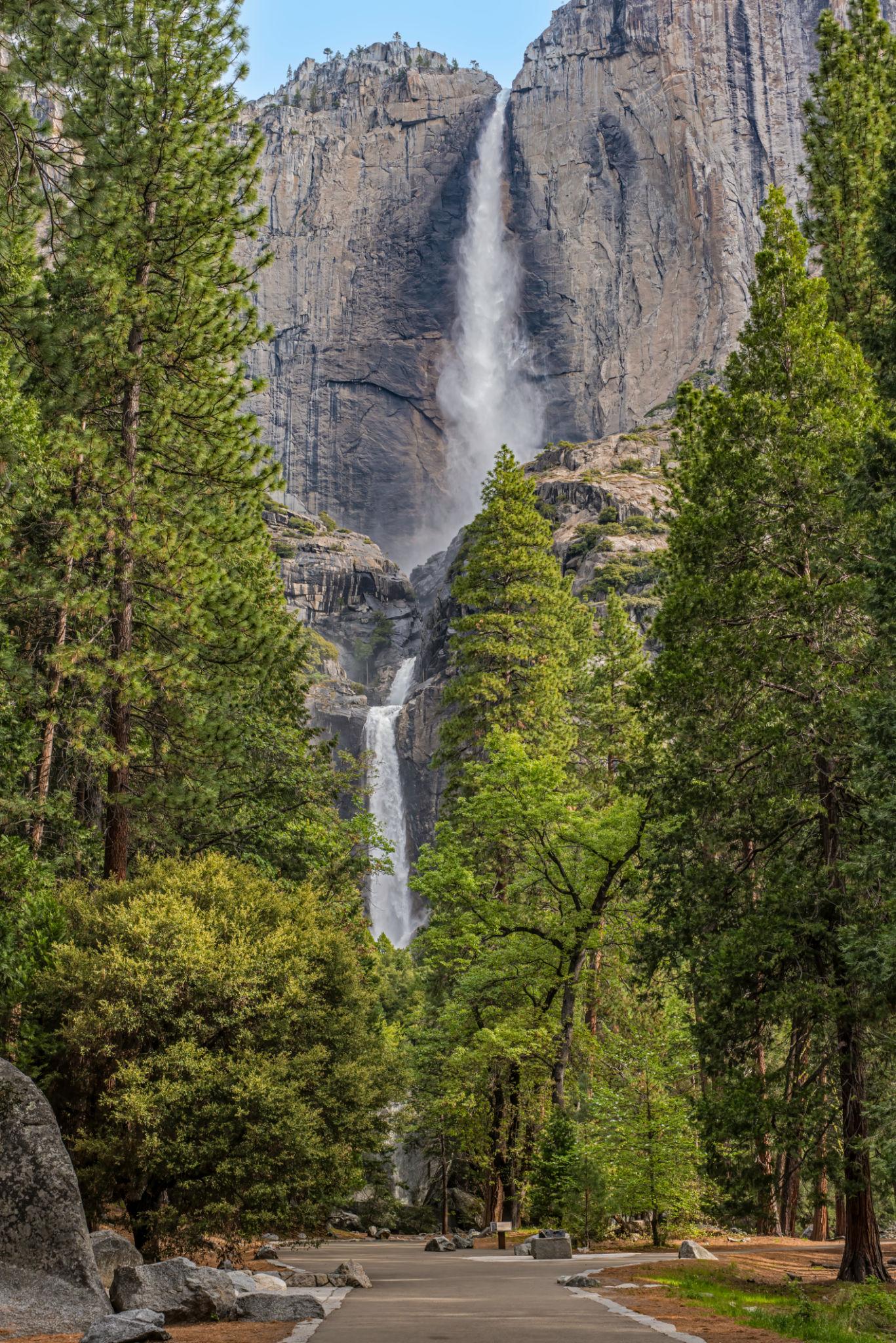 At 2,425 feet, Yosemite Falls is the tallest waterfall in North America