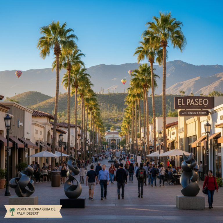 Palm Desert combina arte, compras, gastronomía y naturaleza